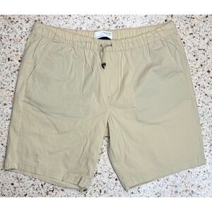 Selected Homme Men's Drawstring Waist Beige Slash Pocket Shorts Size‎ XXL